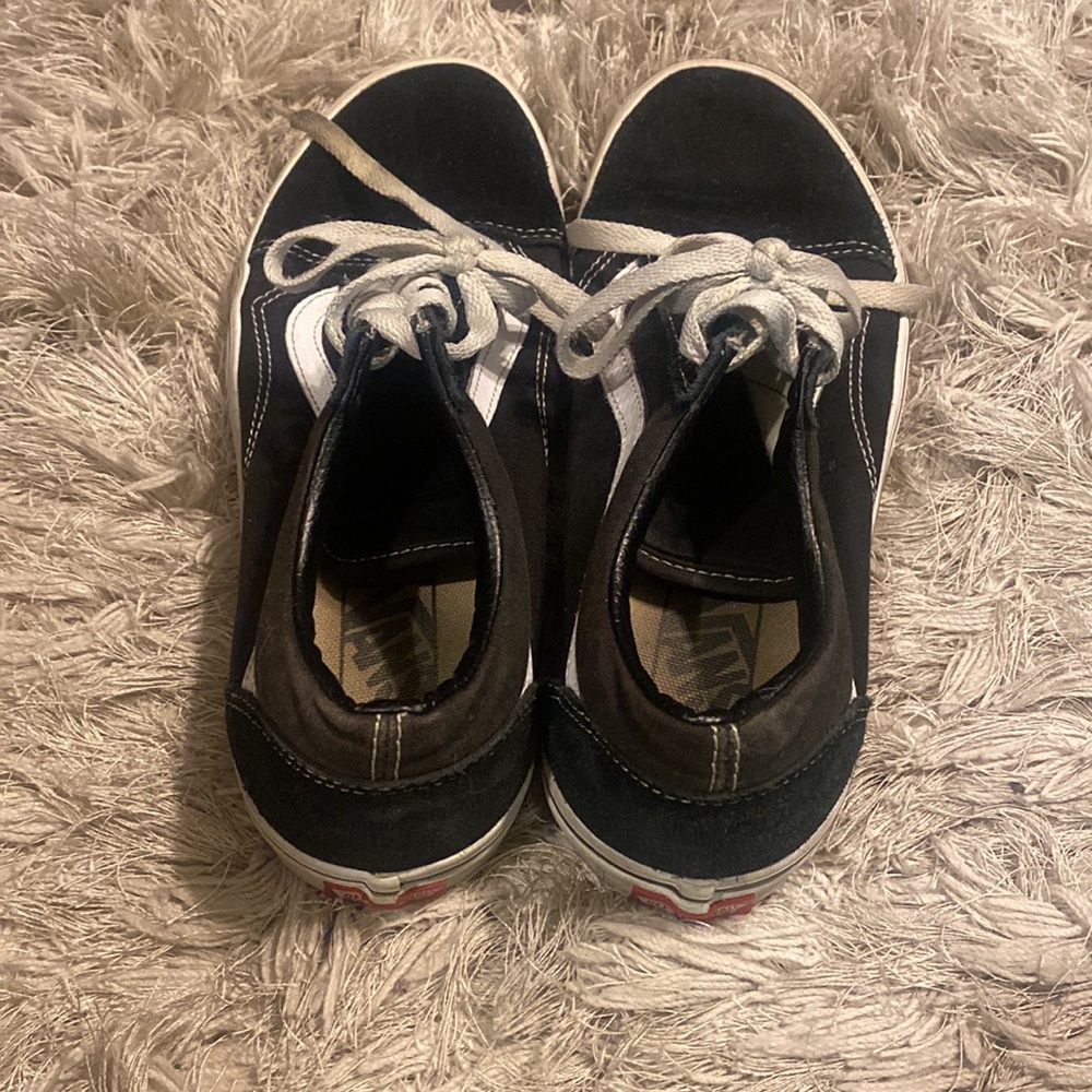 Blackand white Vans Size 7 mens - Picture 3 of 4